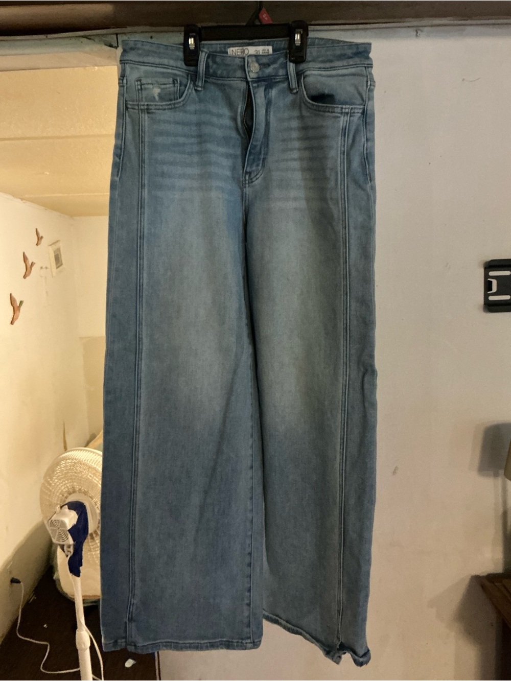Nero Giardini Light Blue Wide-Leg Jeans